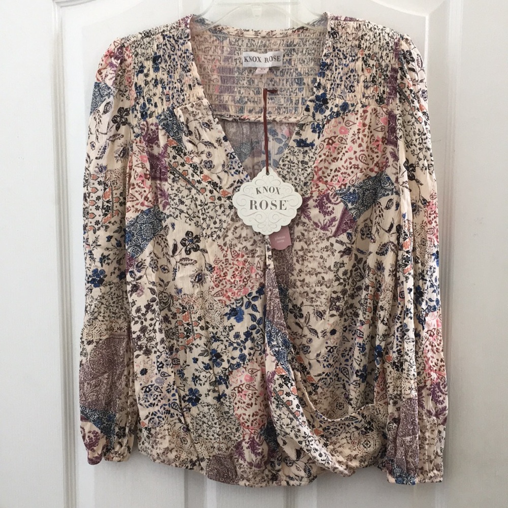 FINAL MARKDOWN Ladies’ NWT Knox Rose Floral Print LS Top (XS)